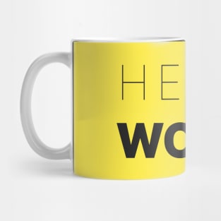 Hello World Black Two Mug